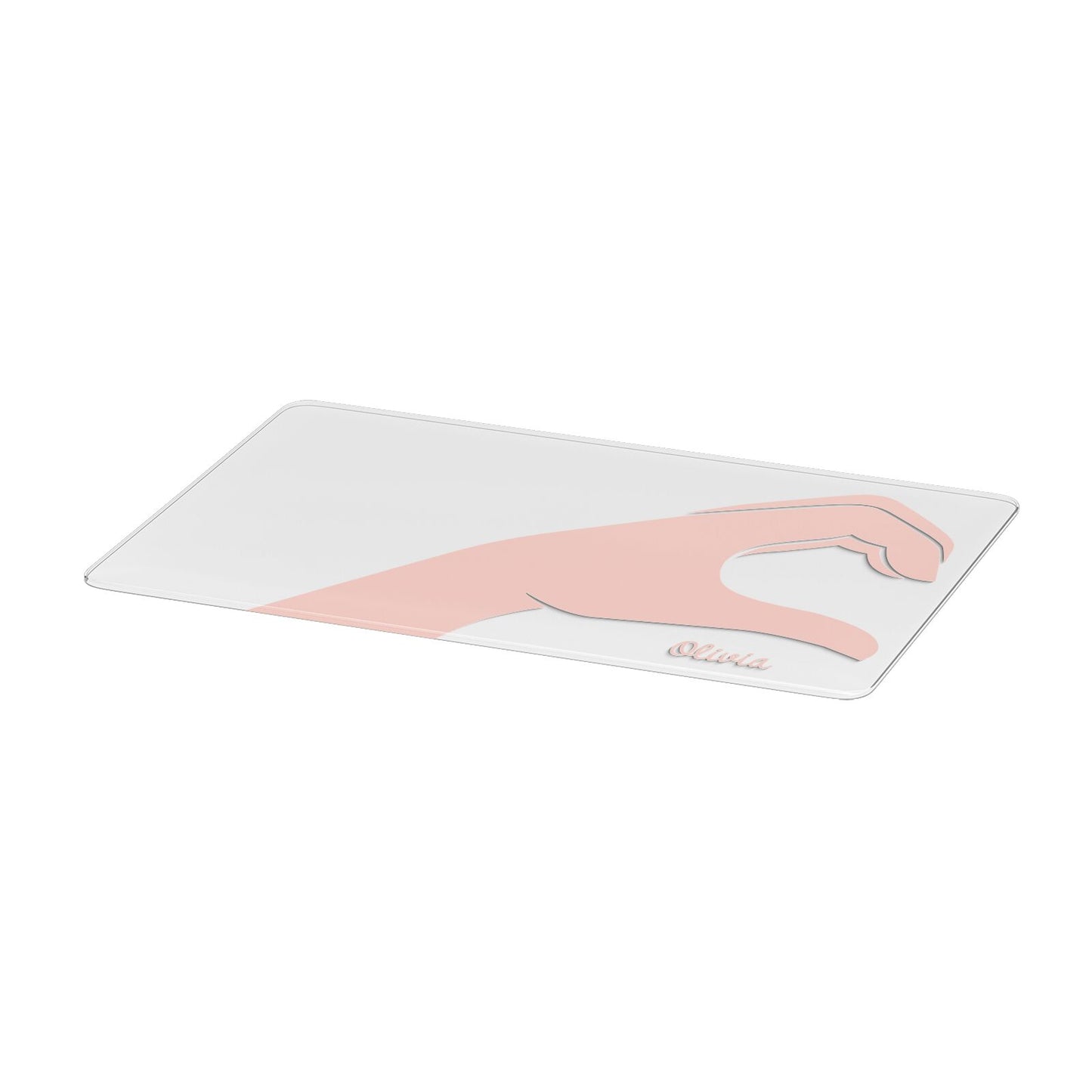 Left Hand in Half Heart with Name Apple MacBook Case Only