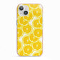 Lemon Fruit Slices iPhone 13 TPU Impact Case with Pink Edges