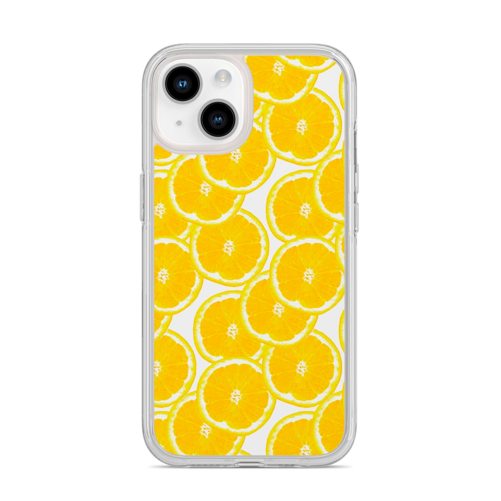 Lemon Fruit Slices iPhone 14 Clear Tough Case Starlight