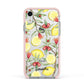 Lemon Tree with Name Apple iPhone XR Impact Case Pink Edge on Silver Phone