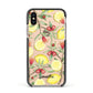 Lemon Tree with Name Apple iPhone Xs Impact Case Black Edge on Gold Phone