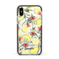 Lemon Tree with Name Apple iPhone Xs Impact Case Black Edge on Silver Phone