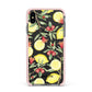 Lemon Tree with Name Apple iPhone Xs Max Impact Case Pink Edge on Black Phone