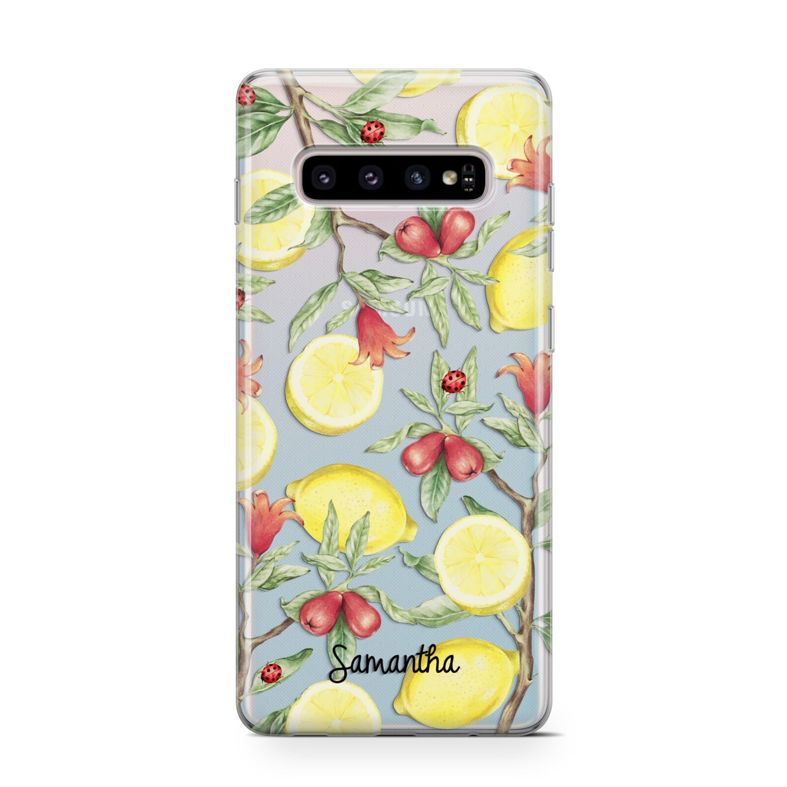 Lemon Tree with Name Protective Samsung Galaxy Case