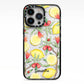 Lemon Tree with Name iPhone 13 Pro Black Impact Case on Silver phone