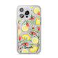 Lemon Tree with Name iPhone 14 Pro Max Clear Tough Case Silver