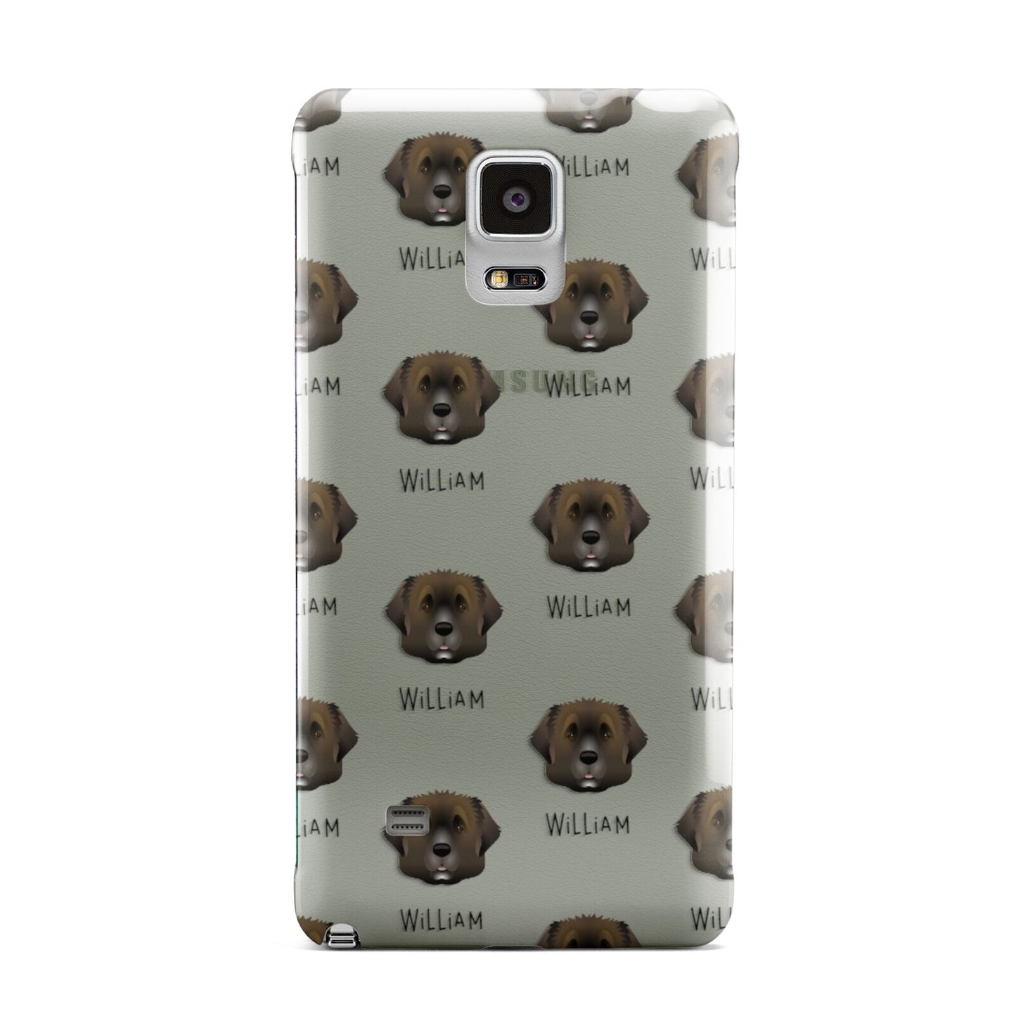 Leonberger Icon with Name Samsung Galaxy Note 4 Case