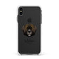 Leonberger Personalised Apple iPhone Xs Max Impact Case White Edge on Black Phone