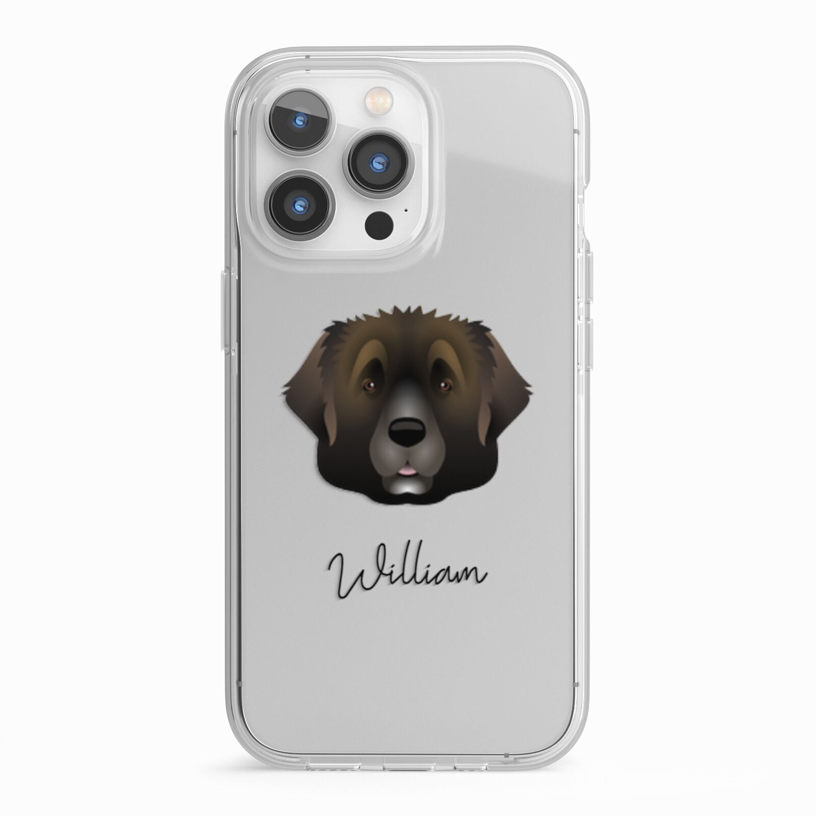 Leonberger Personalised iPhone 13 Pro TPU Impact Case with White Edges