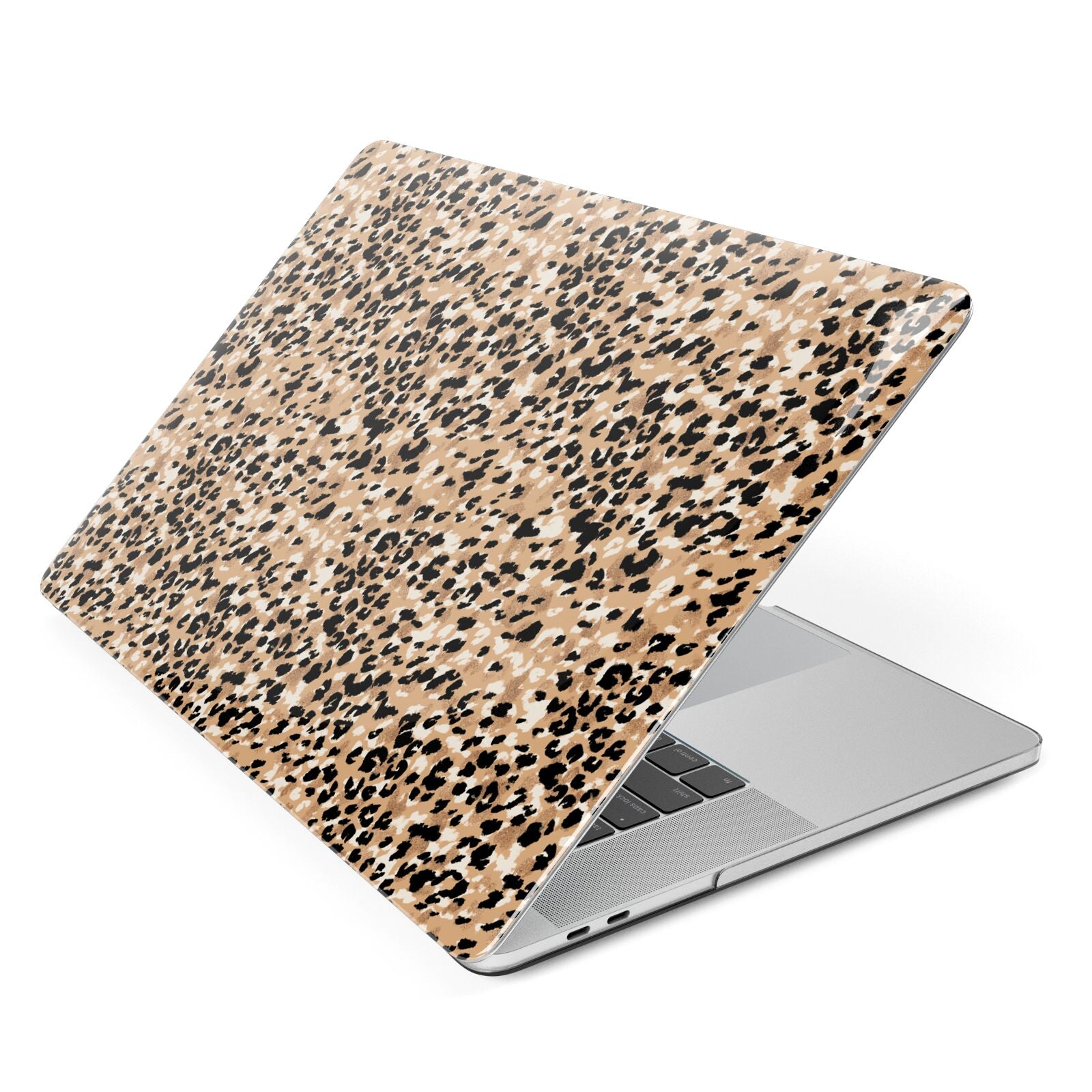 Leopard Print Apple MacBook Case Side View