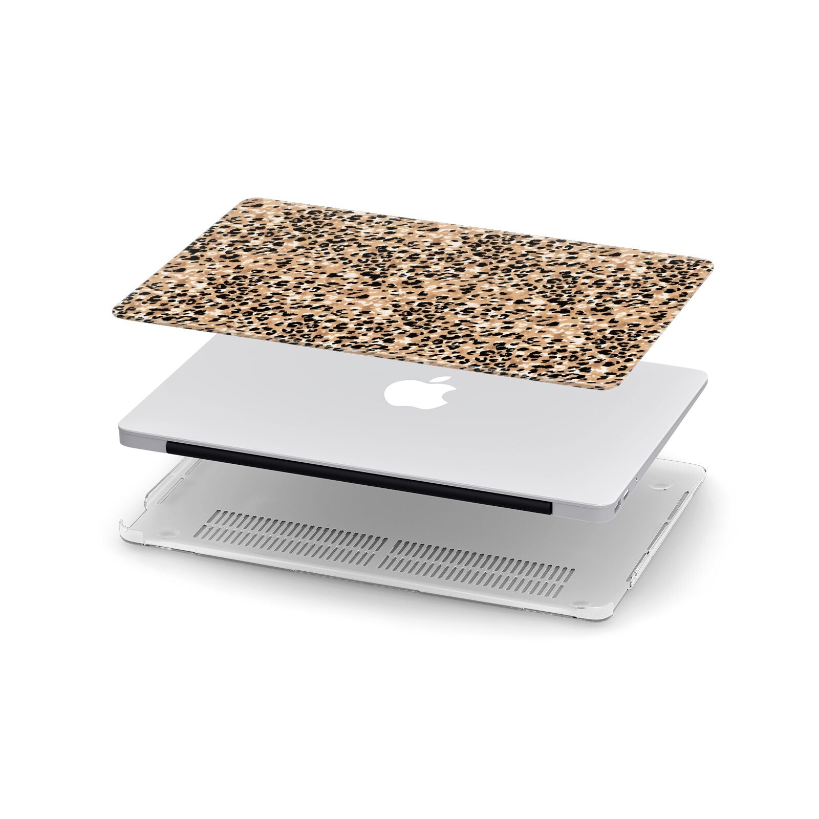 Leopard Print Apple MacBook Case in Detail