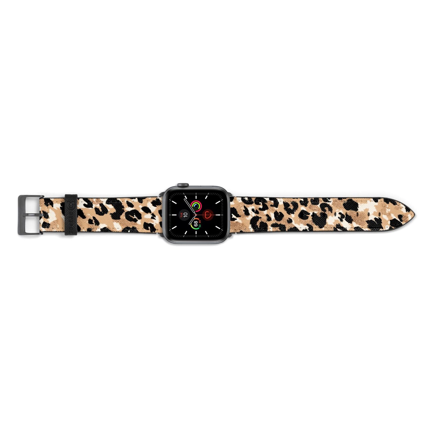 Leopard Print Apple Watch Strap Landscape Image Space Grey Hardware