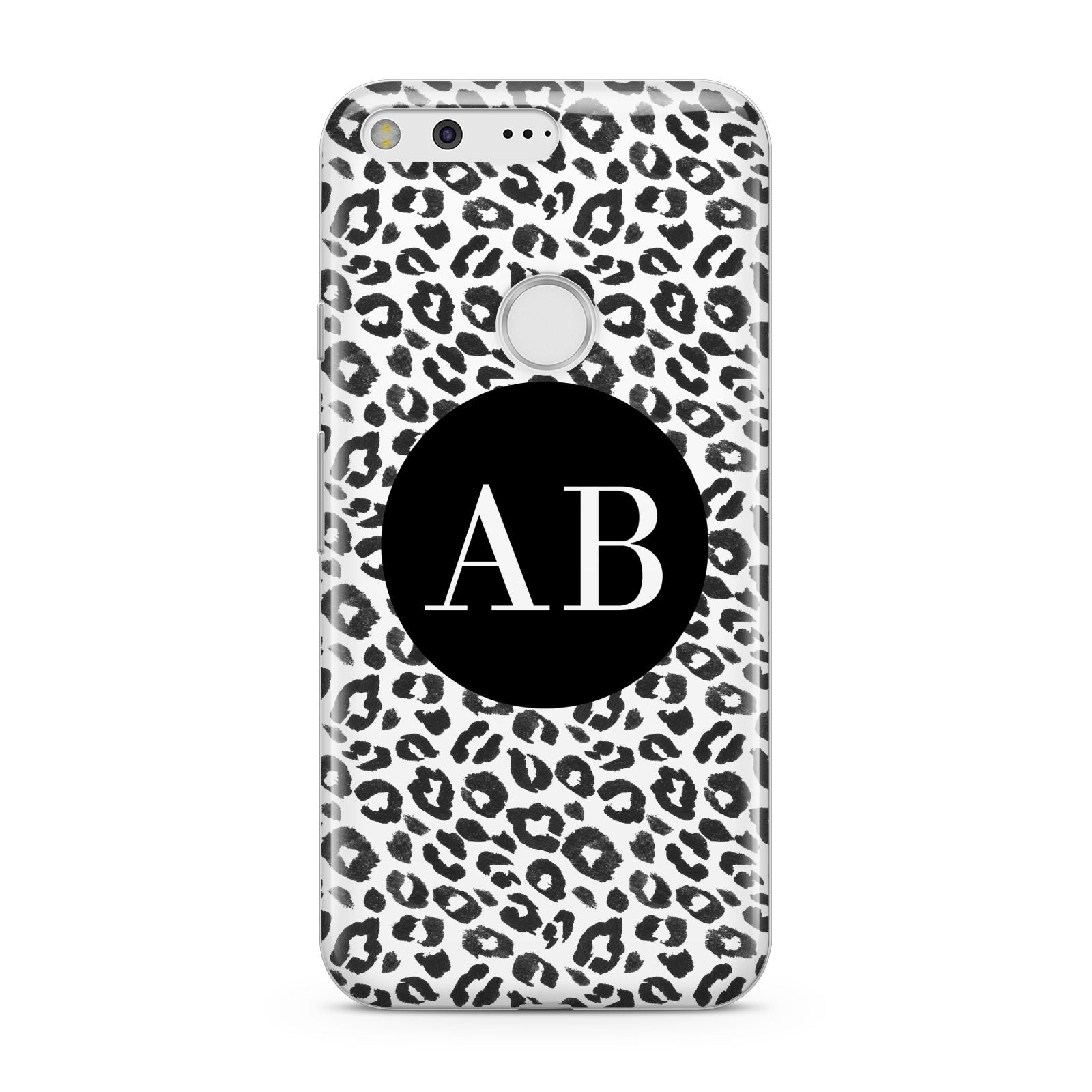 Leopard Print Black and White Google Pixel Case