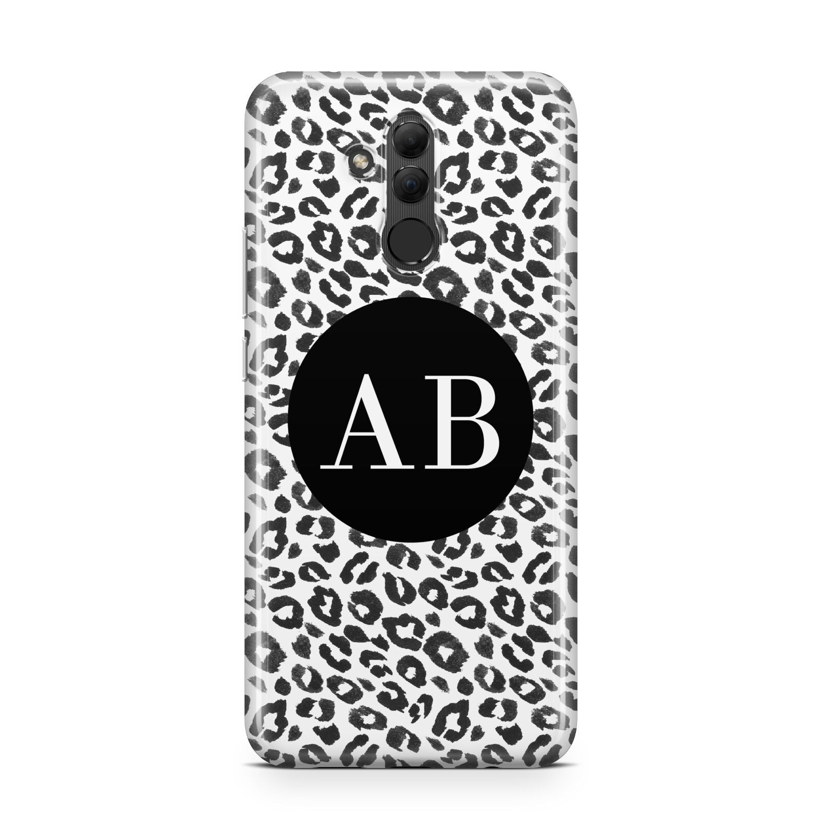 Leopard Print Black and White Huawei Mate 20 Lite