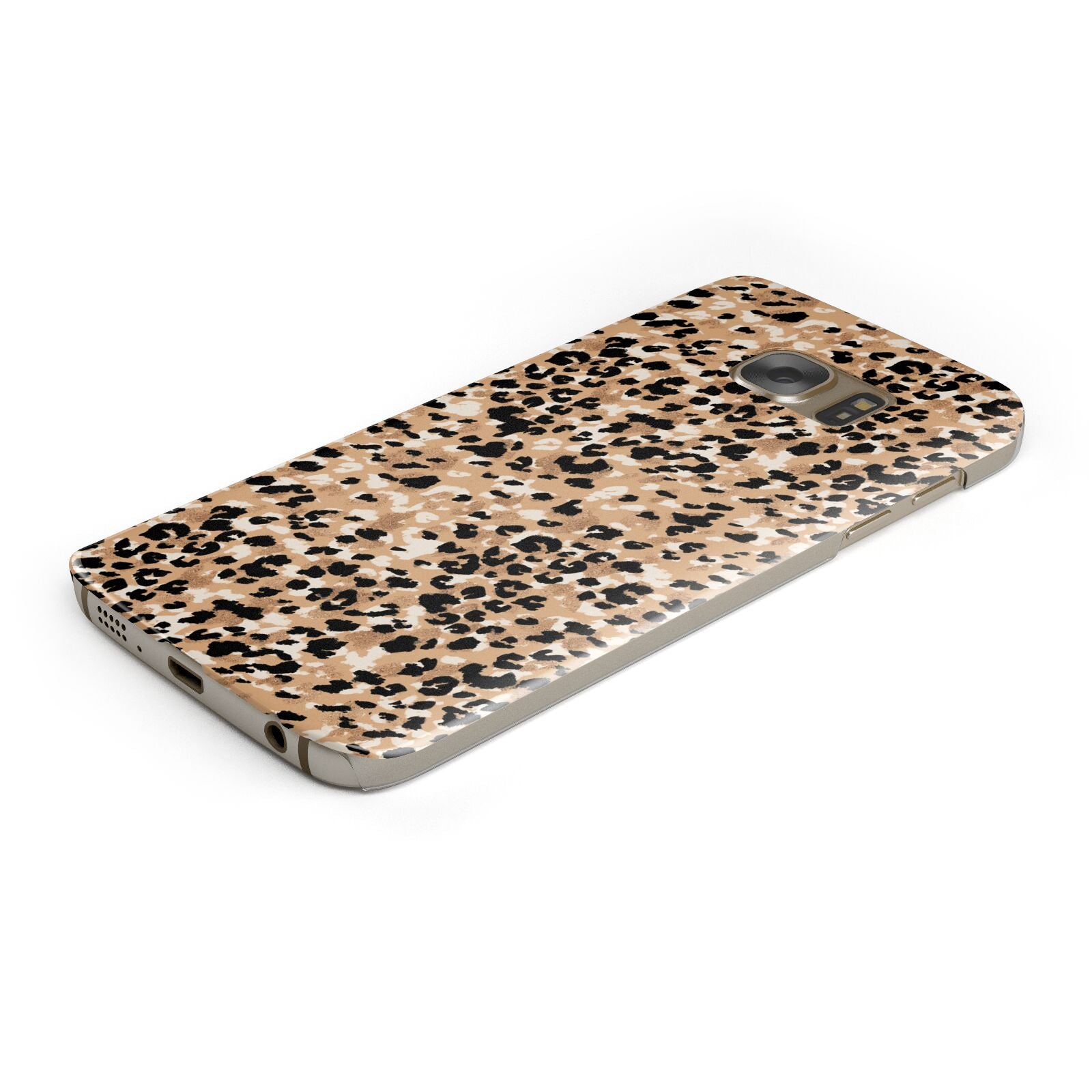 Leopard Print Protective Samsung Galaxy Case Angled Image