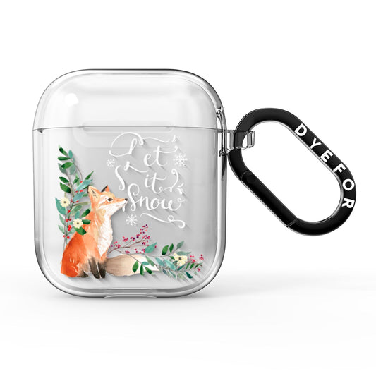 Let It Snow Christmas AirPods Clear Case