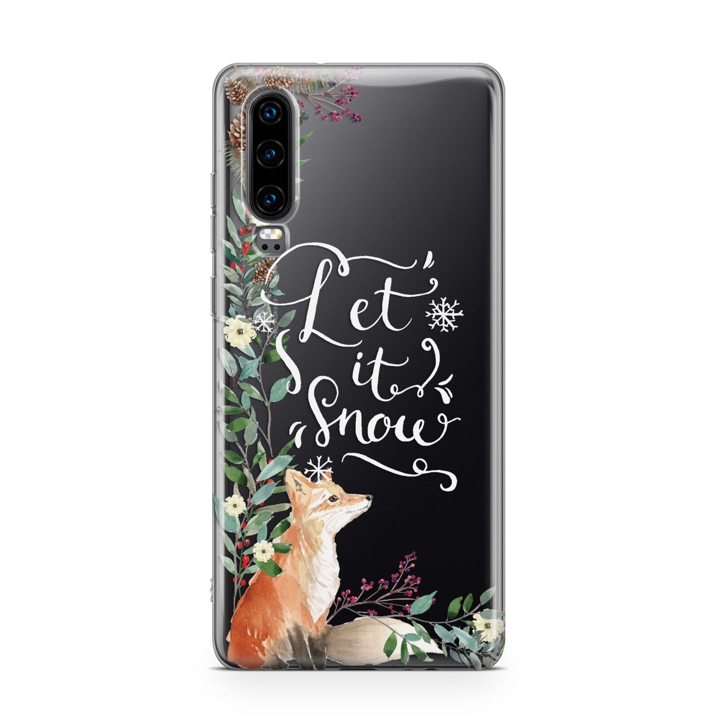 Let It Snow Christmas Huawei P30 Phone Case