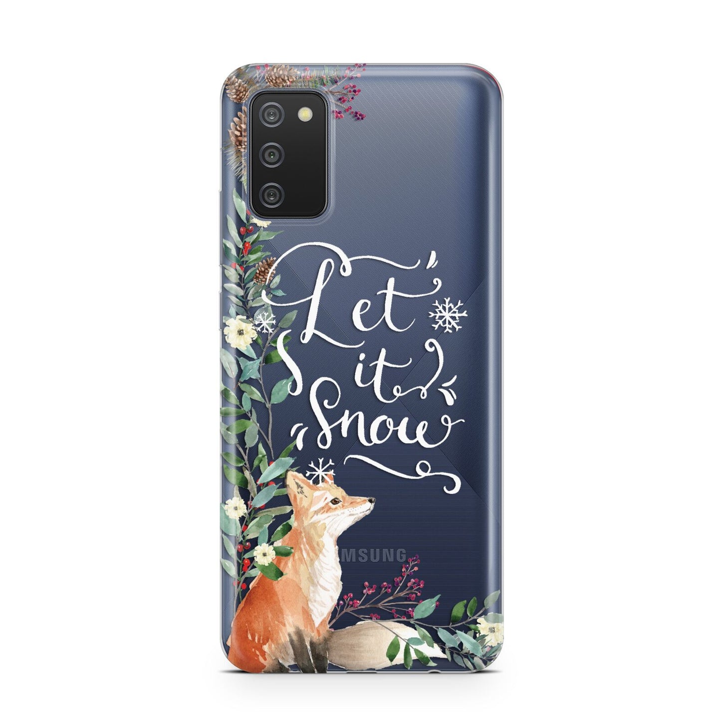 Let It Snow Christmas Samsung A02s Case