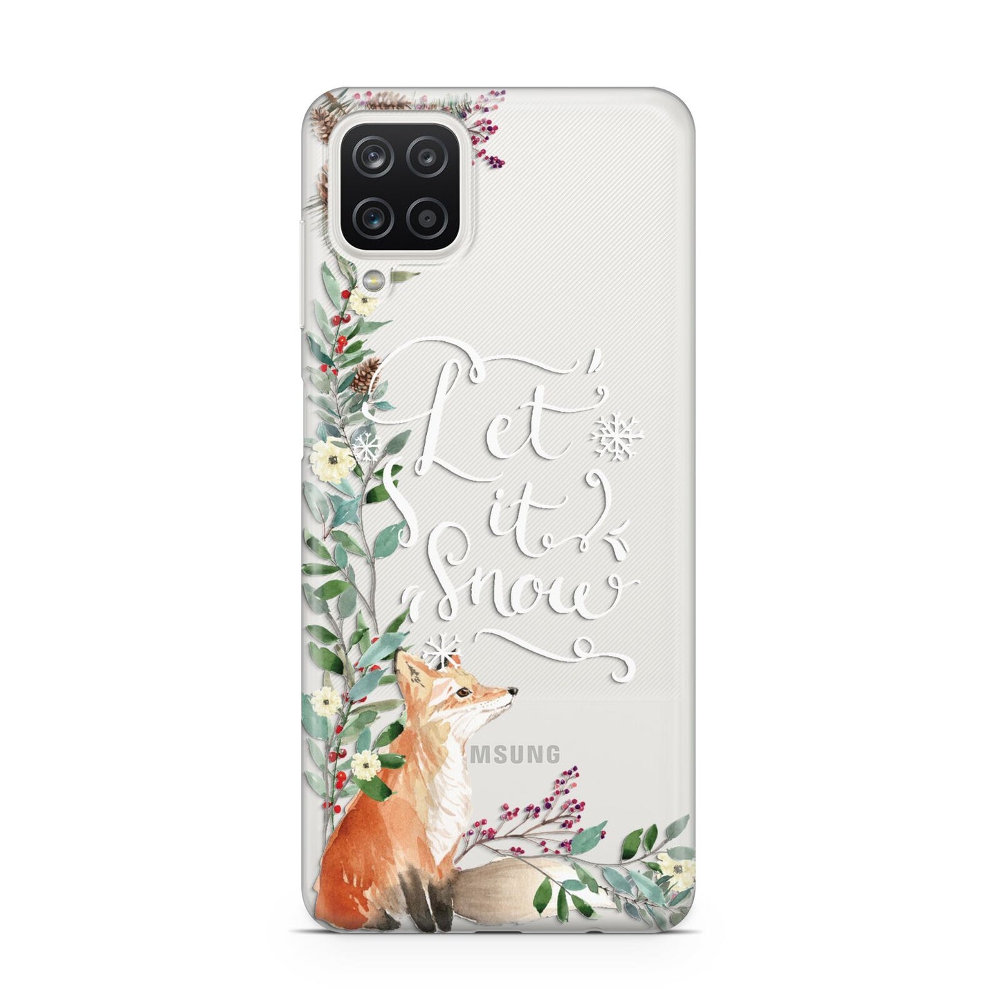 Let It Snow Christmas Samsung A12 Case