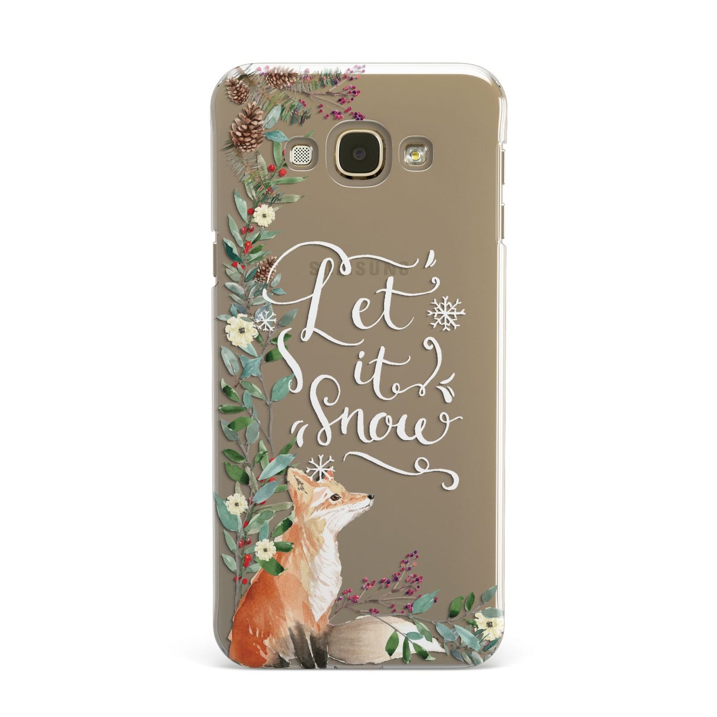 Let It Snow Christmas Samsung Galaxy A8 Case