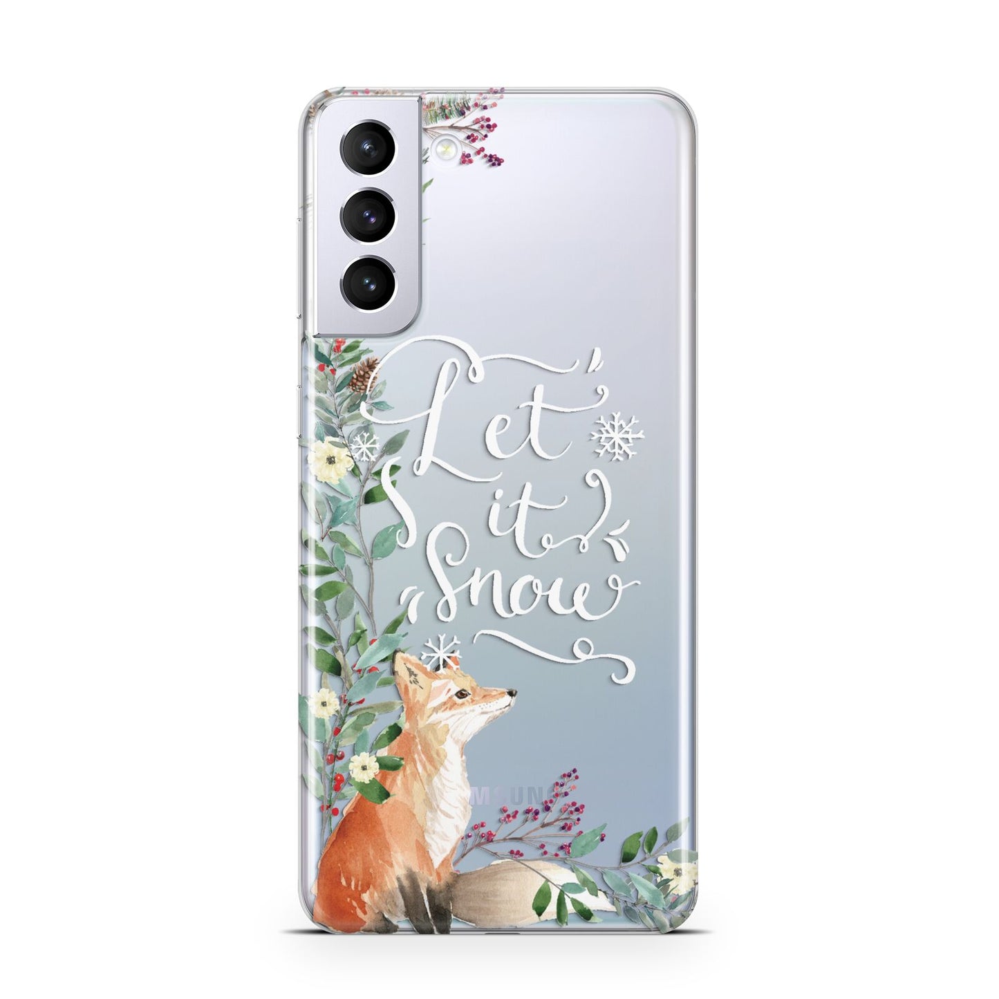 Let It Snow Christmas Samsung S21 Plus Case