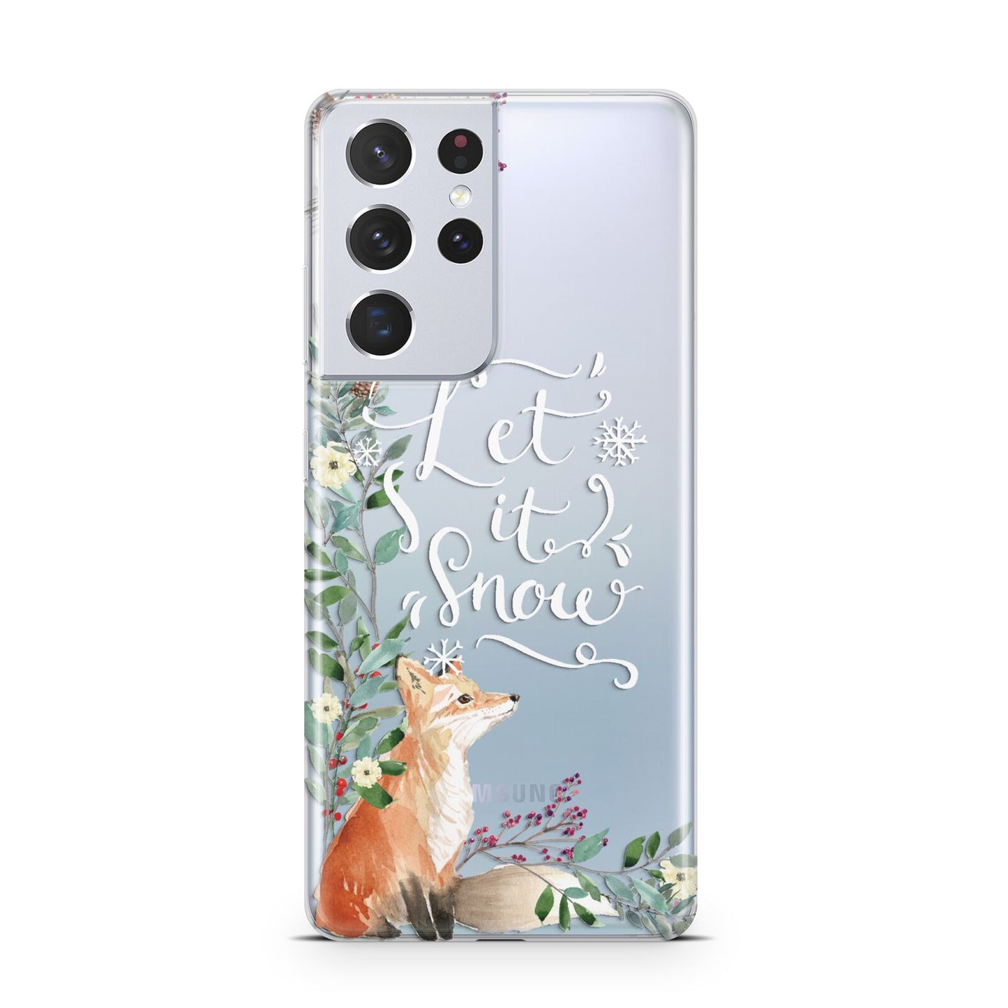 Let It Snow Christmas Samsung S21 Ultra Case