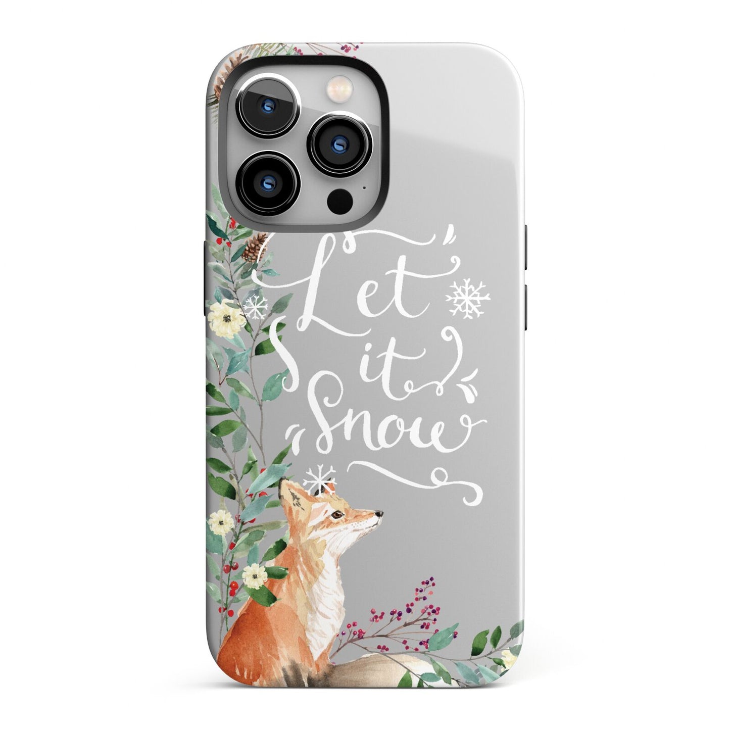 Let It Snow Christmas iPhone 13 Pro Full Wrap 3D Tough Case