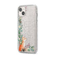 Let It Snow Christmas iPhone 14 Plus Glitter Tough Case Starlight Angled Image