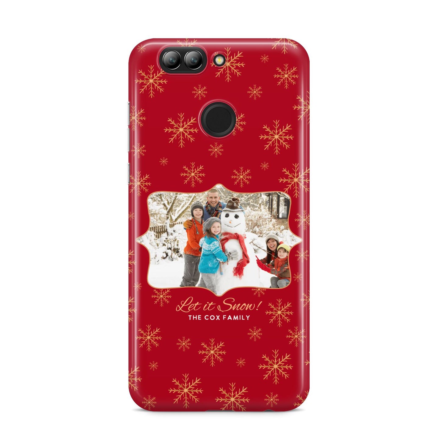 Let it Snow Christmas Photo Upload Huawei Nova 2s Phone Case