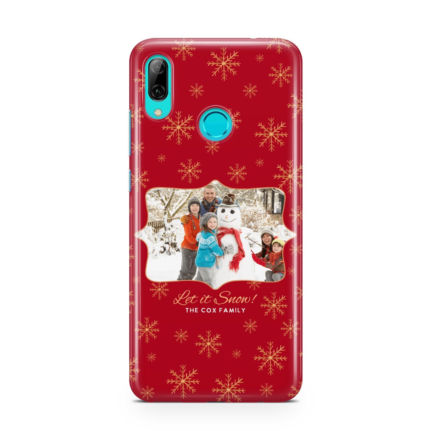 Let it Snow Christmas Photo Upload Huawei P Smart 2019 Case