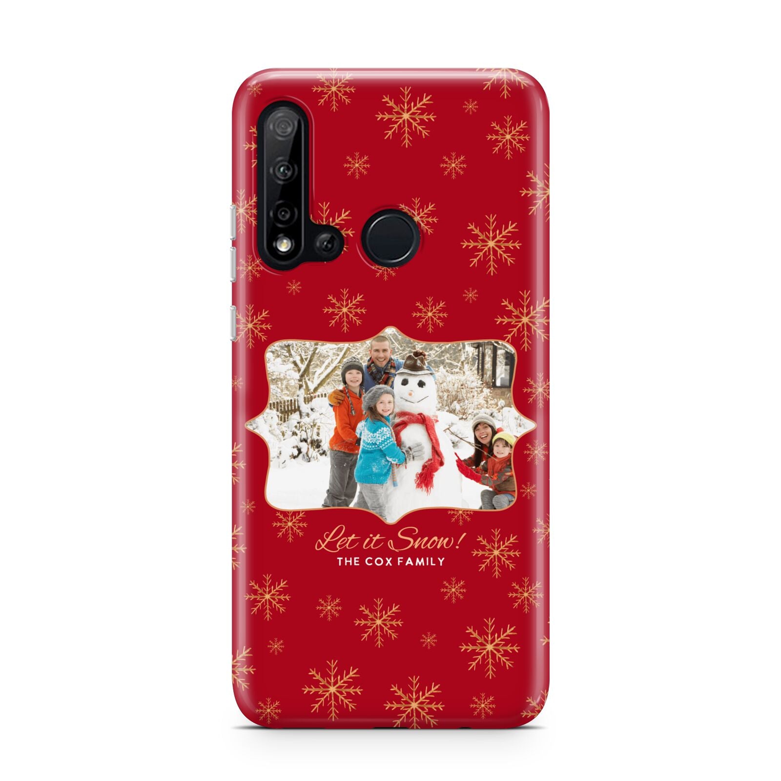 Let it Snow Christmas Photo Upload Huawei P20 Lite 5G Phone Case