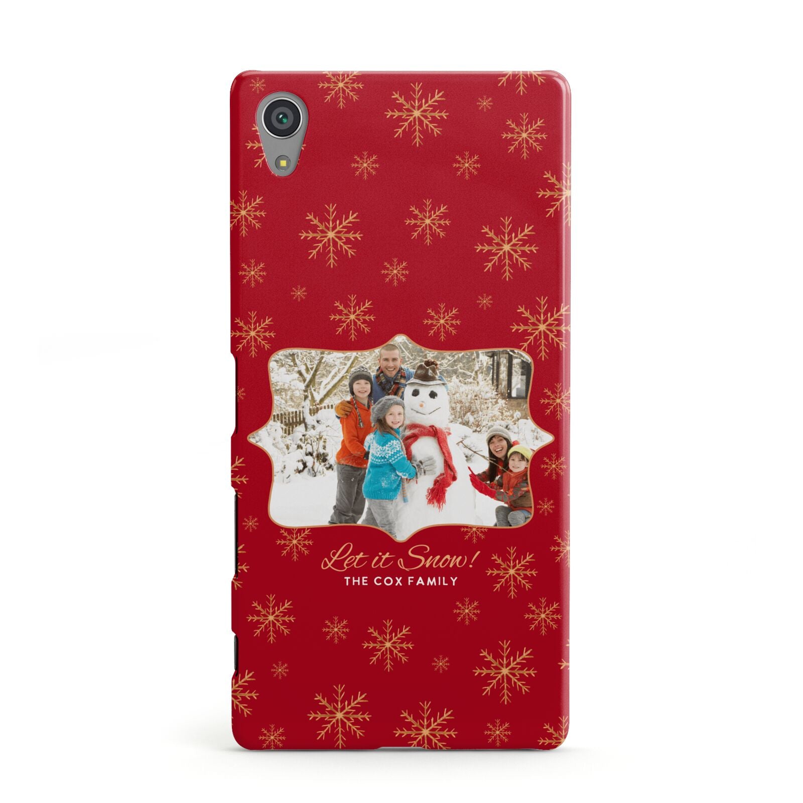 Let it Snow Christmas Photo Upload Sony Xperia Case