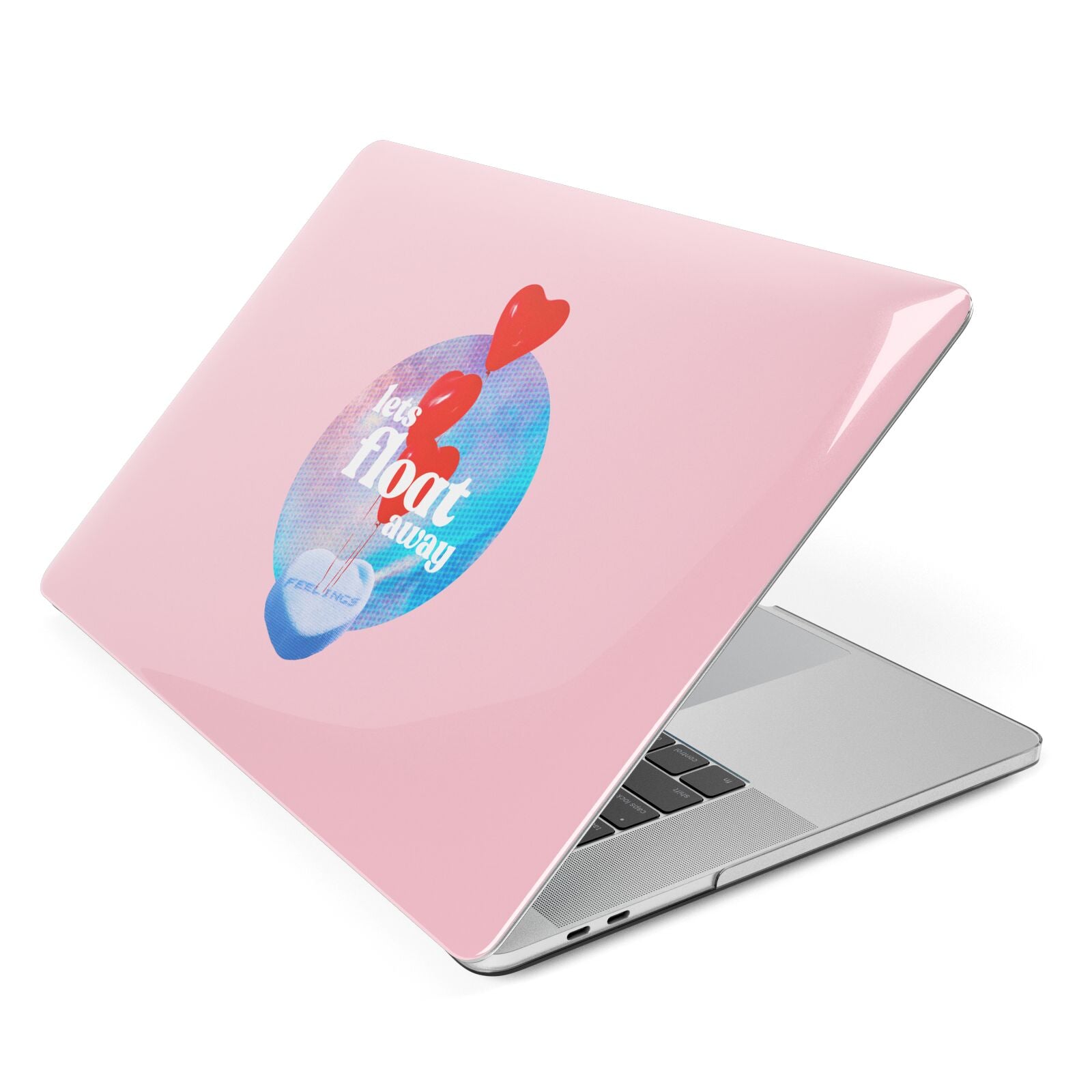 Lets Float Away Valentine Apple MacBook Case Side View