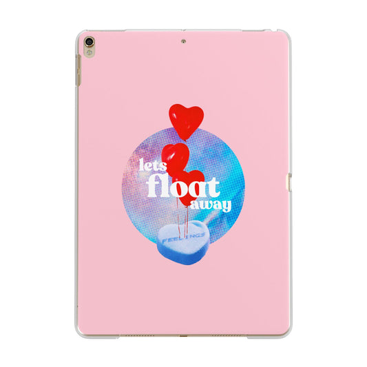 Lets Float Away Valentine Apple iPad Gold Case