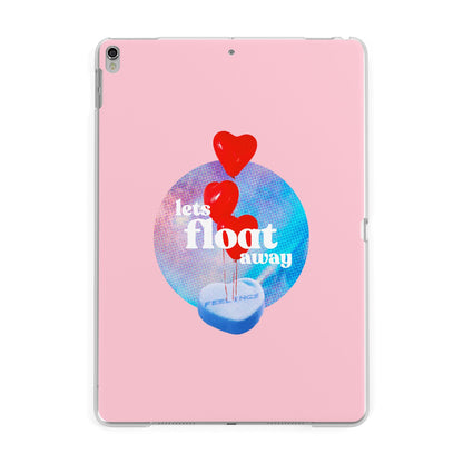 Lets Float Away Valentine Apple iPad Silver Case