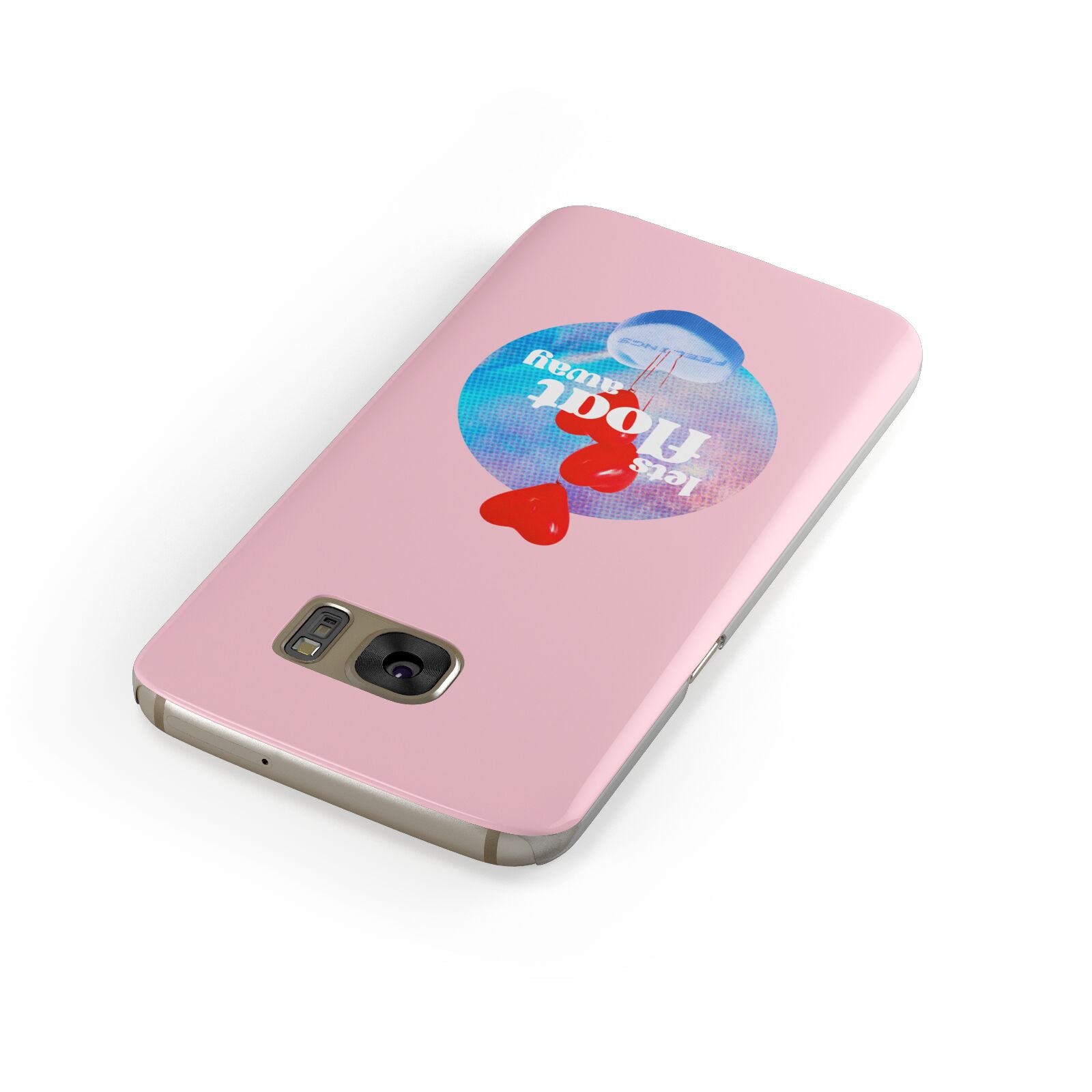 Lets Float Away Valentine Samsung Galaxy Case Front Close Up