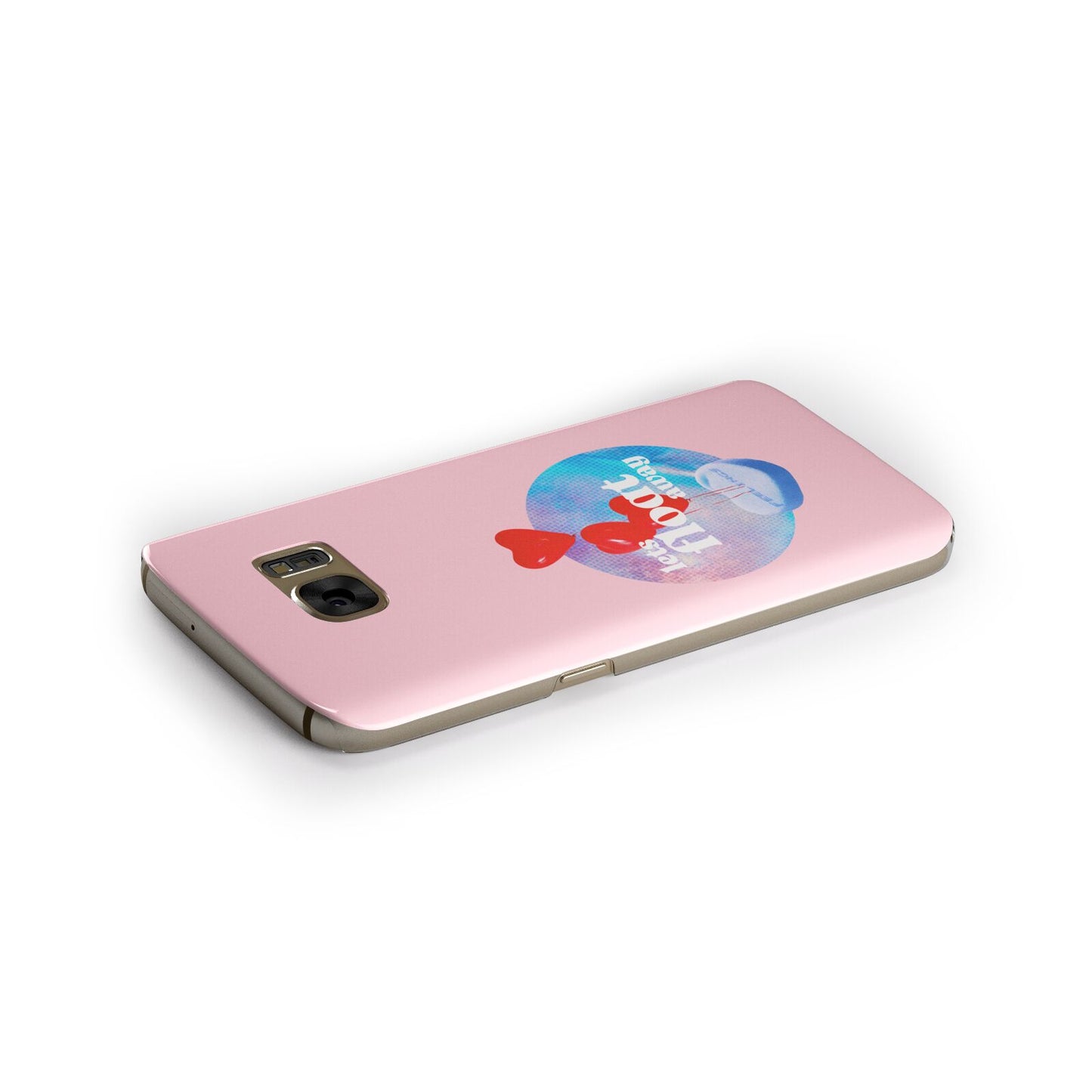 Lets Float Away Valentine Samsung Galaxy Case Side Close Up