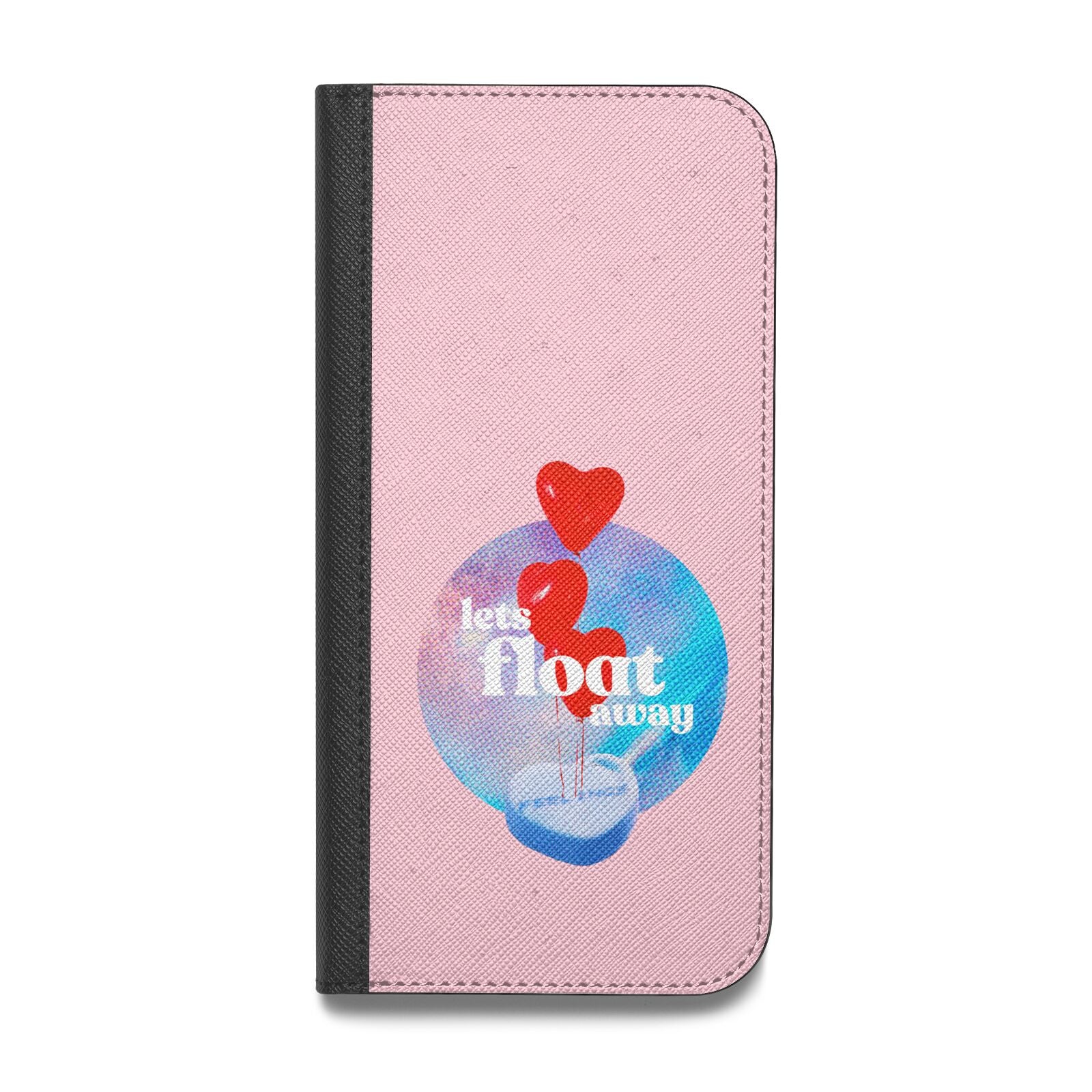 Lets Float Away Valentine Vegan Leather Flip Samsung Case