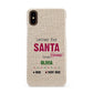 Letters to Santa Personalised Apple iPhone XS 3D Snap Case