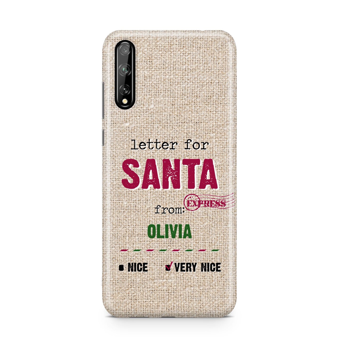 Letters to Santa Personalised Huawei Enjoy 10s Phone Case