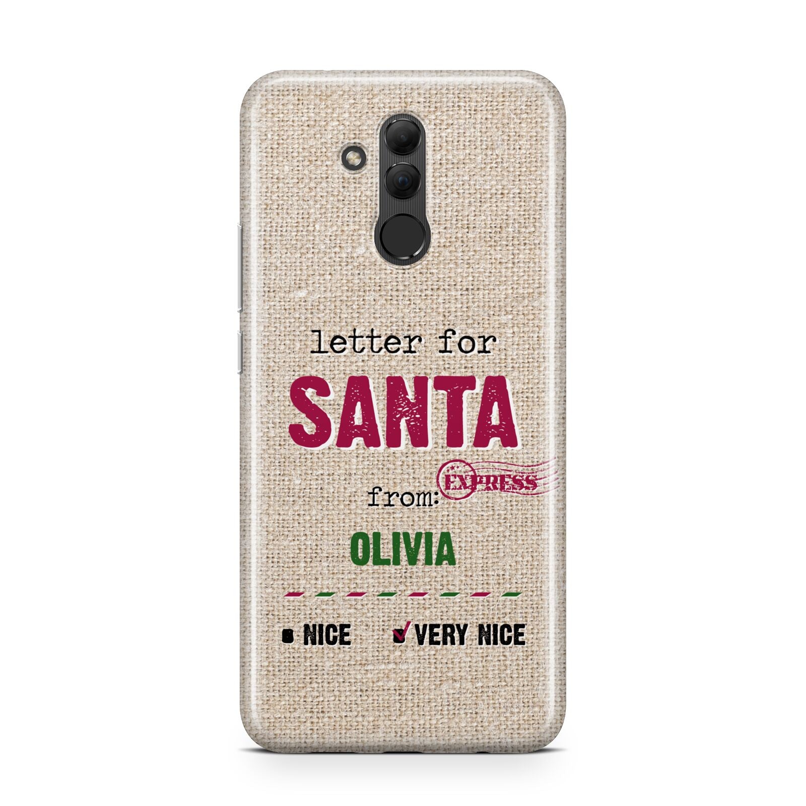 Letters to Santa Personalised Huawei Mate 20 Lite