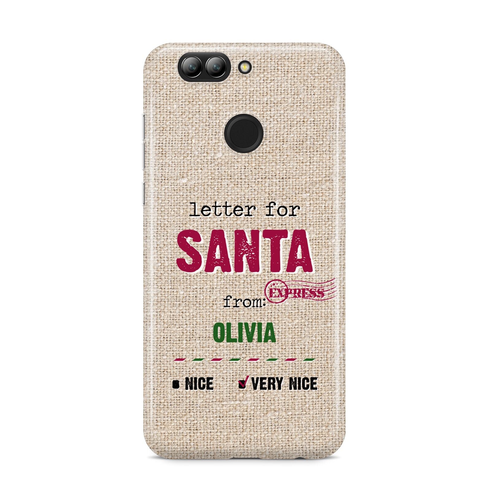 Letters to Santa Personalised Huawei Nova 2s Phone Case