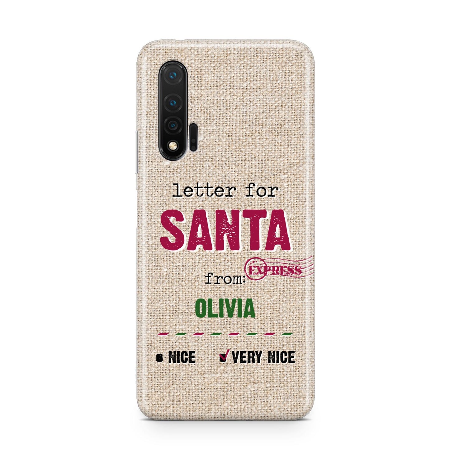 Letters to Santa Personalised Huawei Nova 6 Phone Case