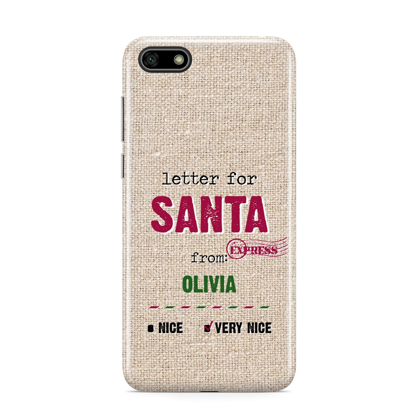 Letters to Santa Personalised Huawei Y5 Prime 2018 Phone Case