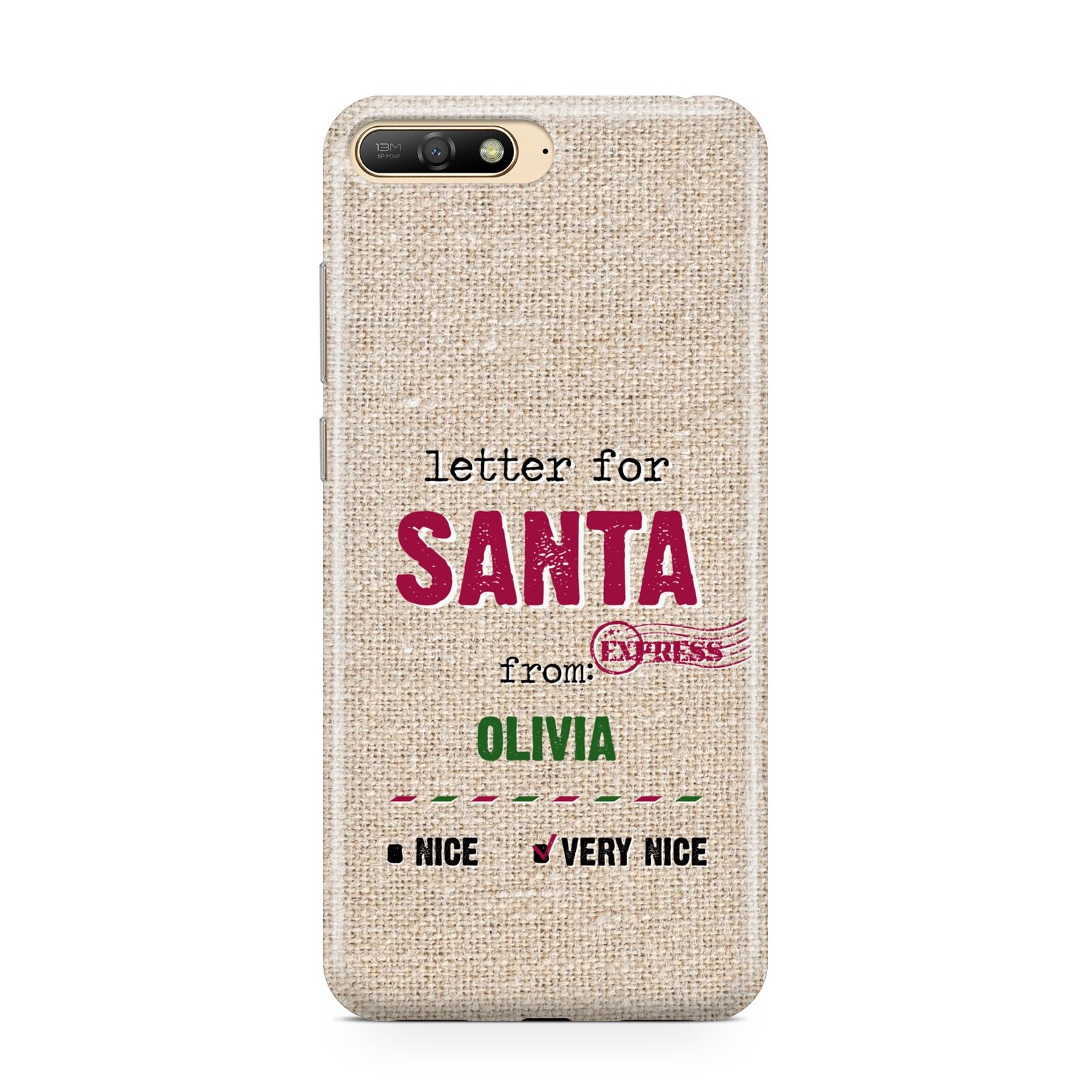 Letters to Santa Personalised Huawei Y6 2018