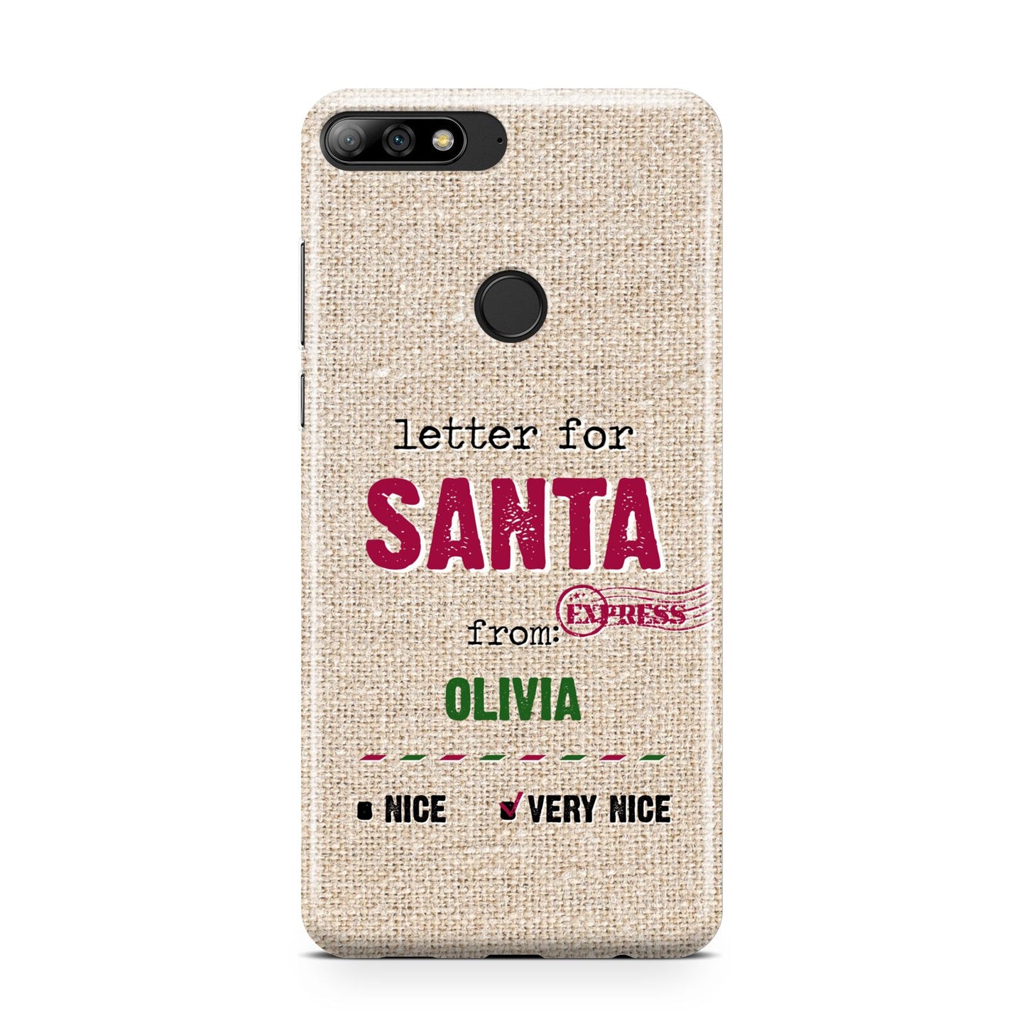 Letters to Santa Personalised Huawei Y7 2018