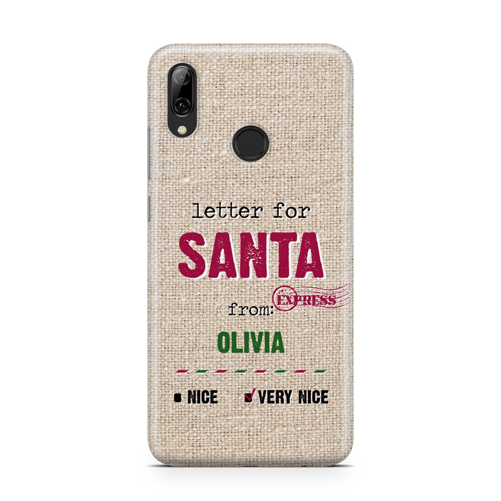 Letters to Santa Personalised Huawei Y7 2019