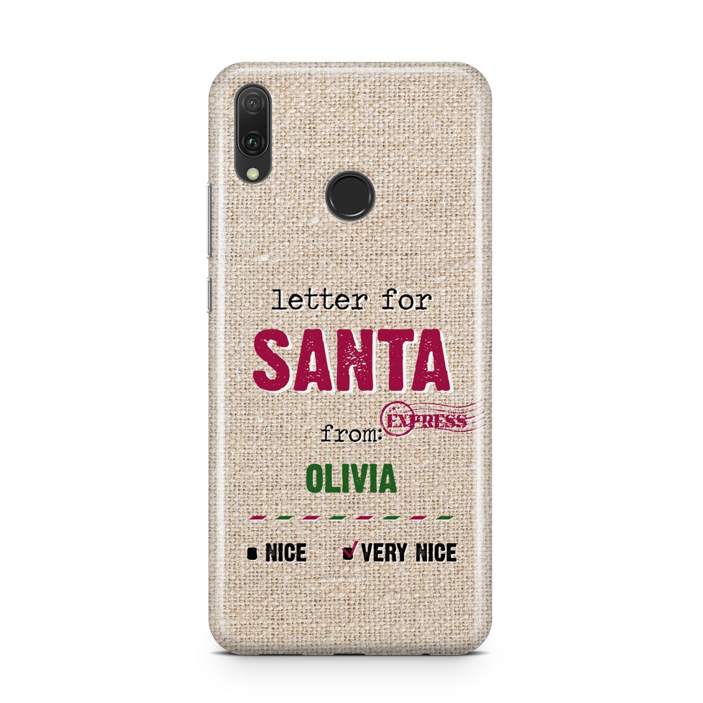 Letters to Santa Personalised Huawei Y9 2019