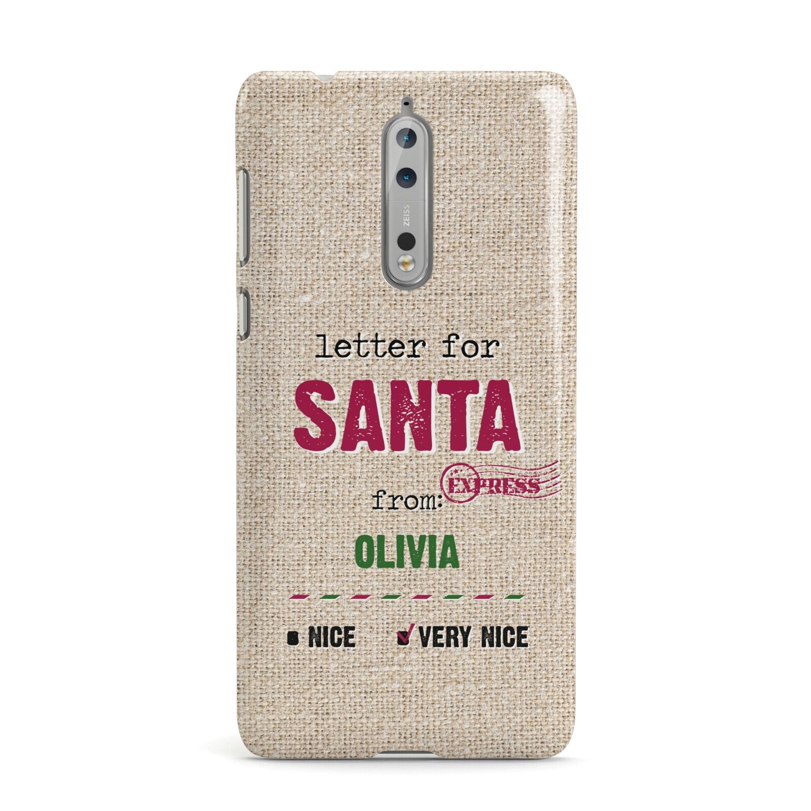 Letters to Santa Personalised Nokia Case