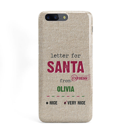 Letters to Santa Personalised OnePlus Case